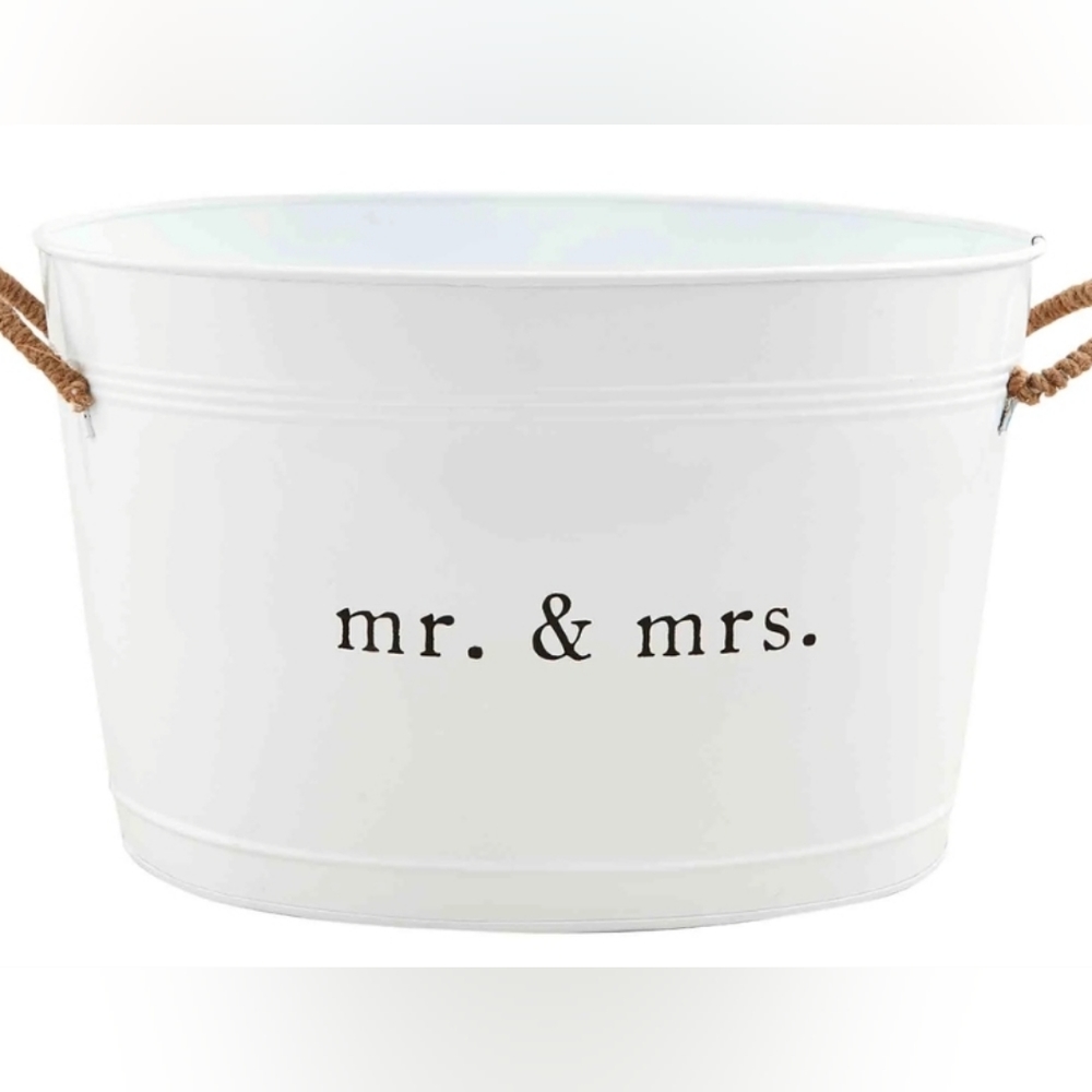 Mud Pie - Mr. And Mrs. Beverage Tub ⭐Best Seller @ Mud Pie ⭐